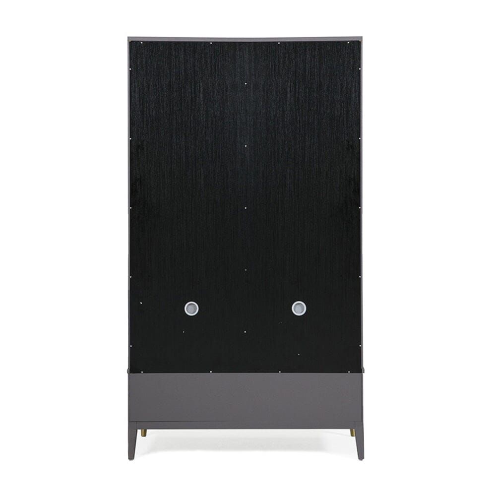 Putney Grey & Gold 2 Door Wardrobe Furniture