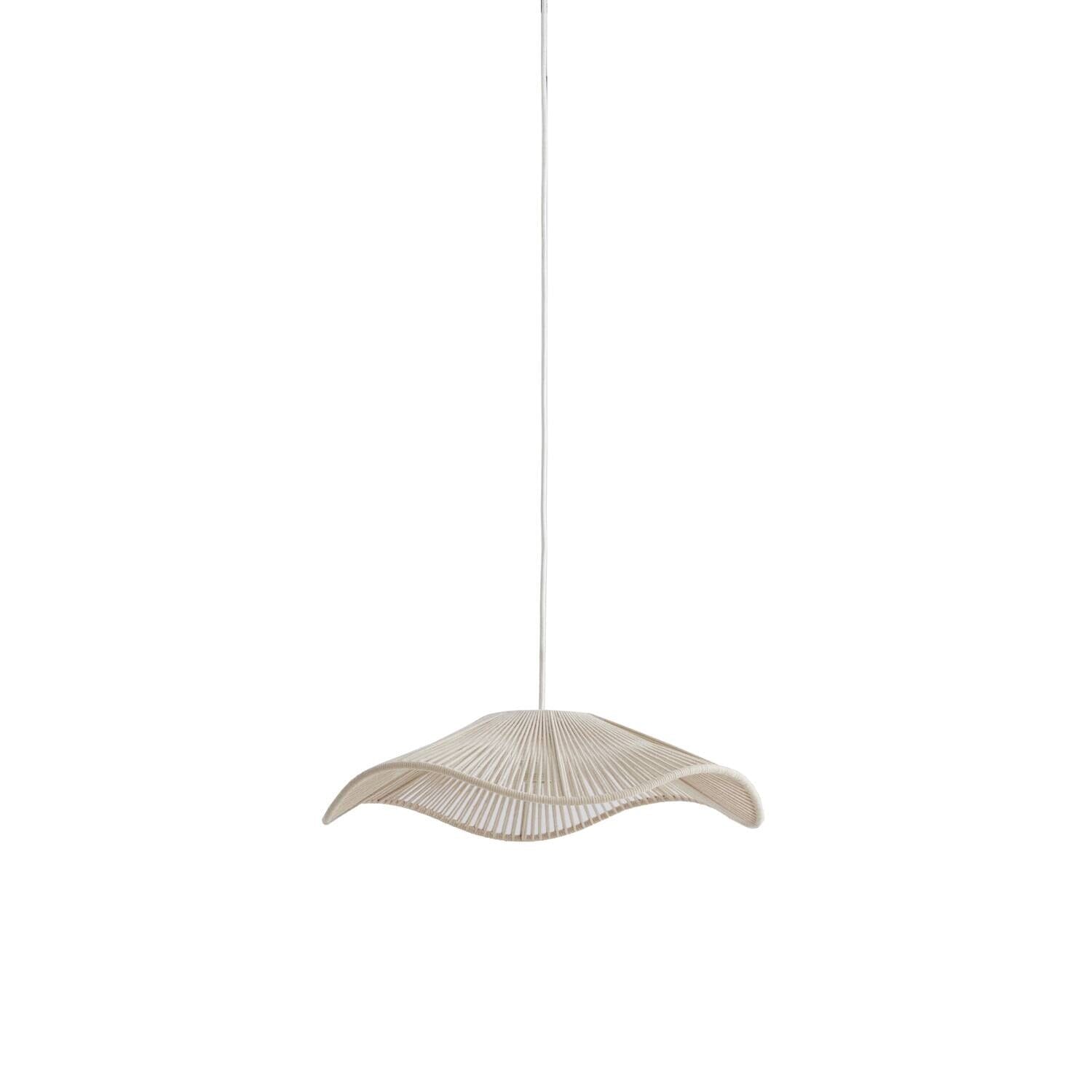 Rhia Cream Woven Wavy Ceiling Light Lighting