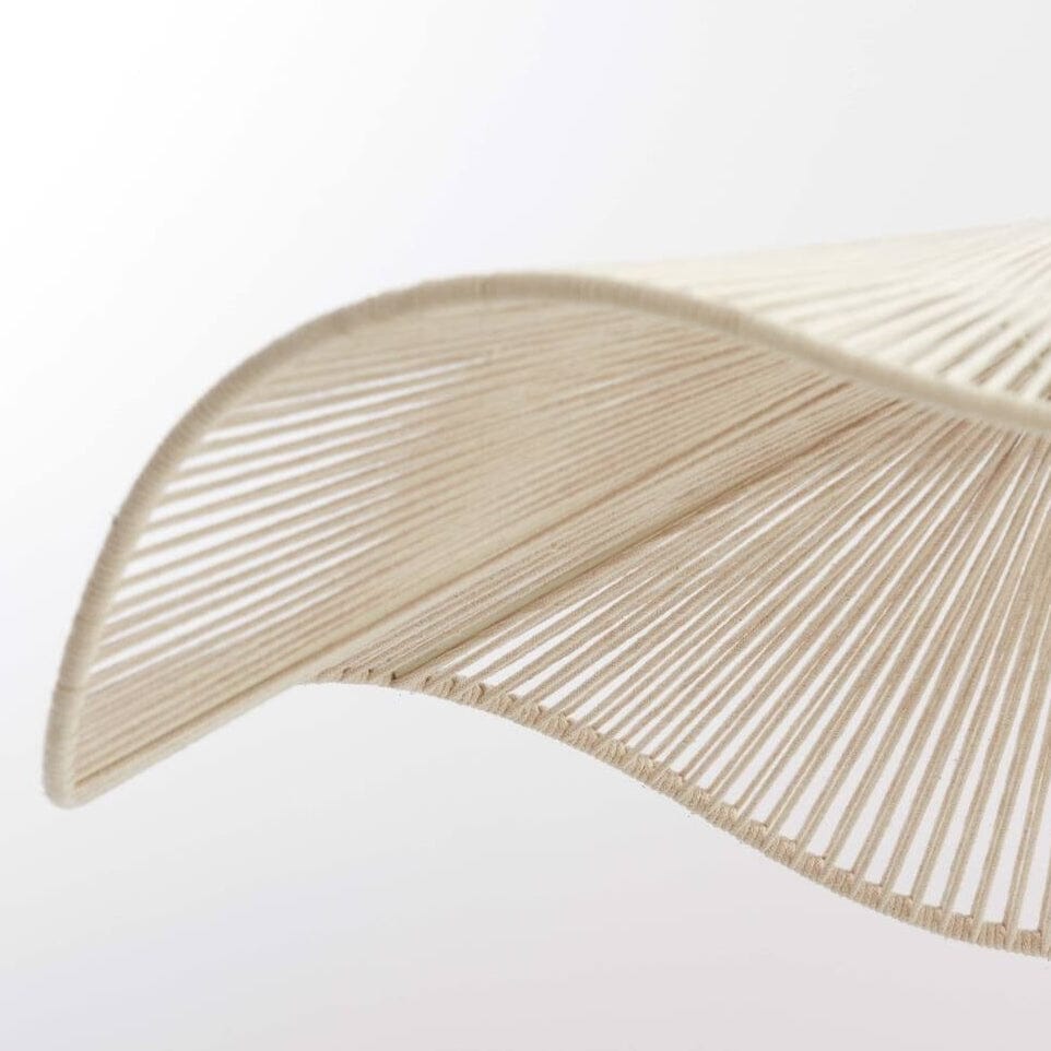 Rhia Cream Woven Wavy Ceiling Light Lighting