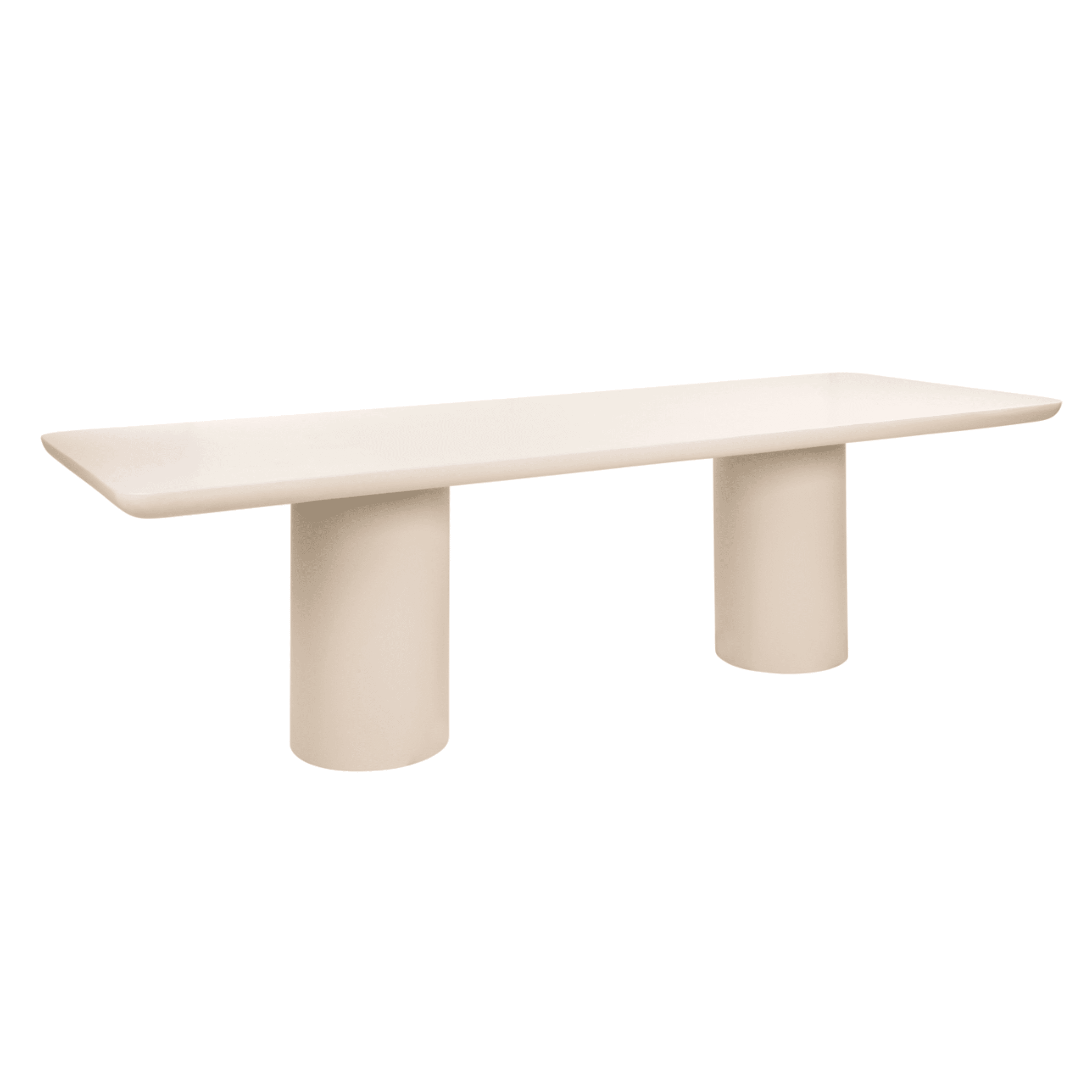 Riom Concrete Large Rectangular Outdoor Dining Table Outdoor
