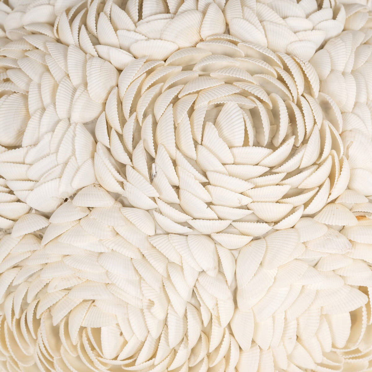 Roma Cream 3D Floral Round Table Lamp with Linen Shade Lighting