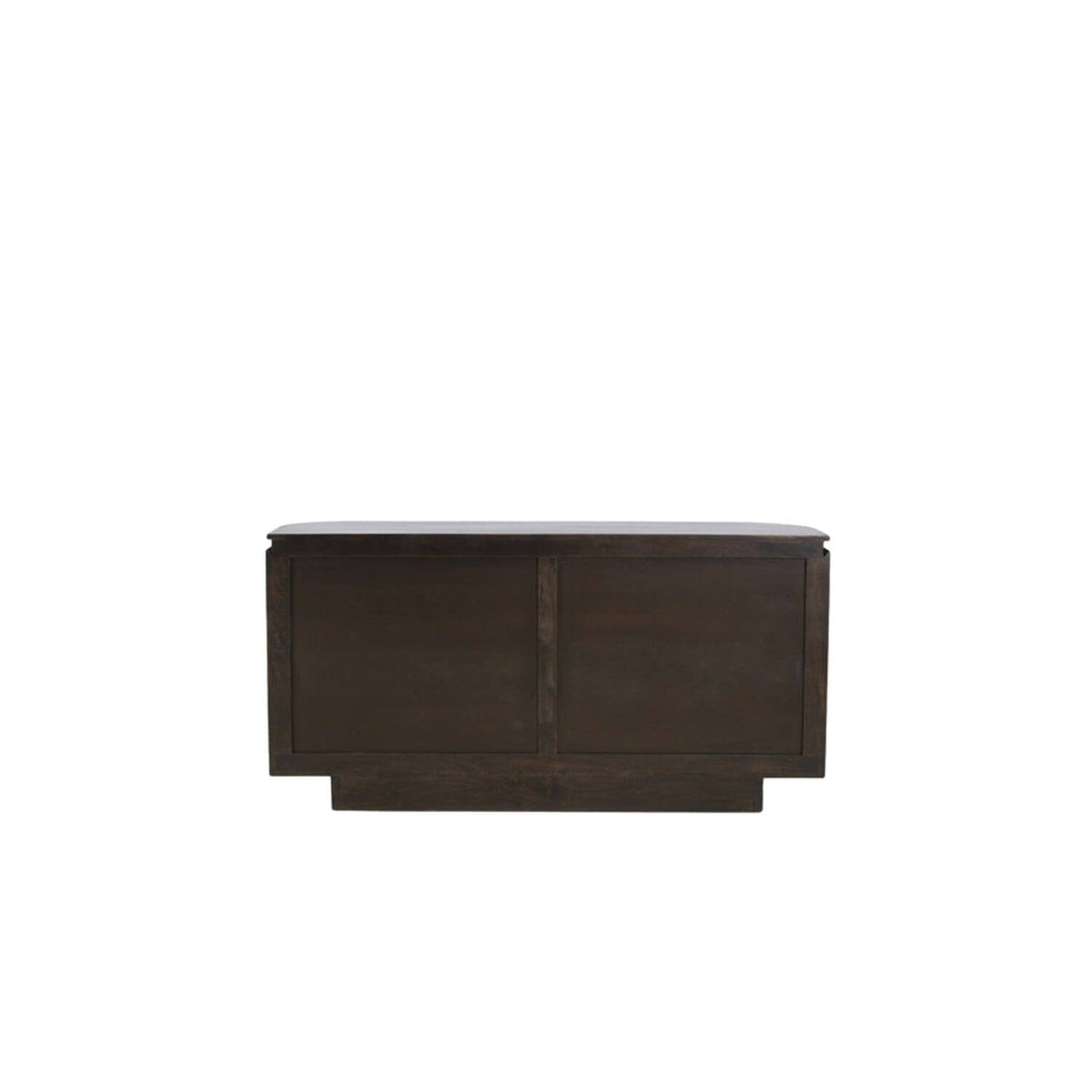 Romie Dark Wood Curved Sideboard Furniture