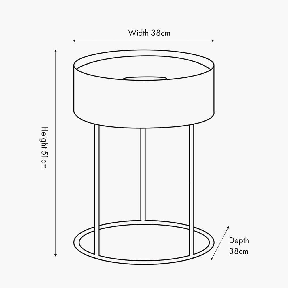 Rosolini White Wood Veneer & Black Metal Storage Side Table Furniture