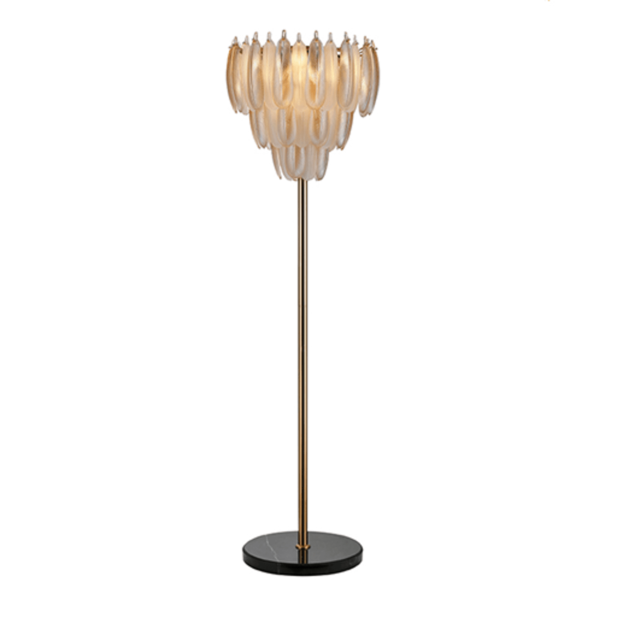 Rue Brass Chandelier Floor Lamp Lighting