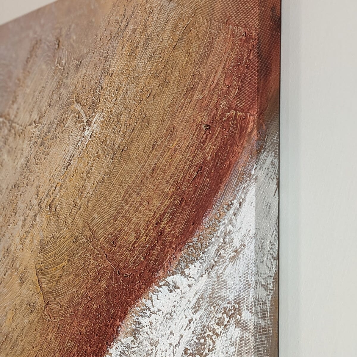 Sanctuary Neutral Textured Abstract Canvas Wall Art Accessories