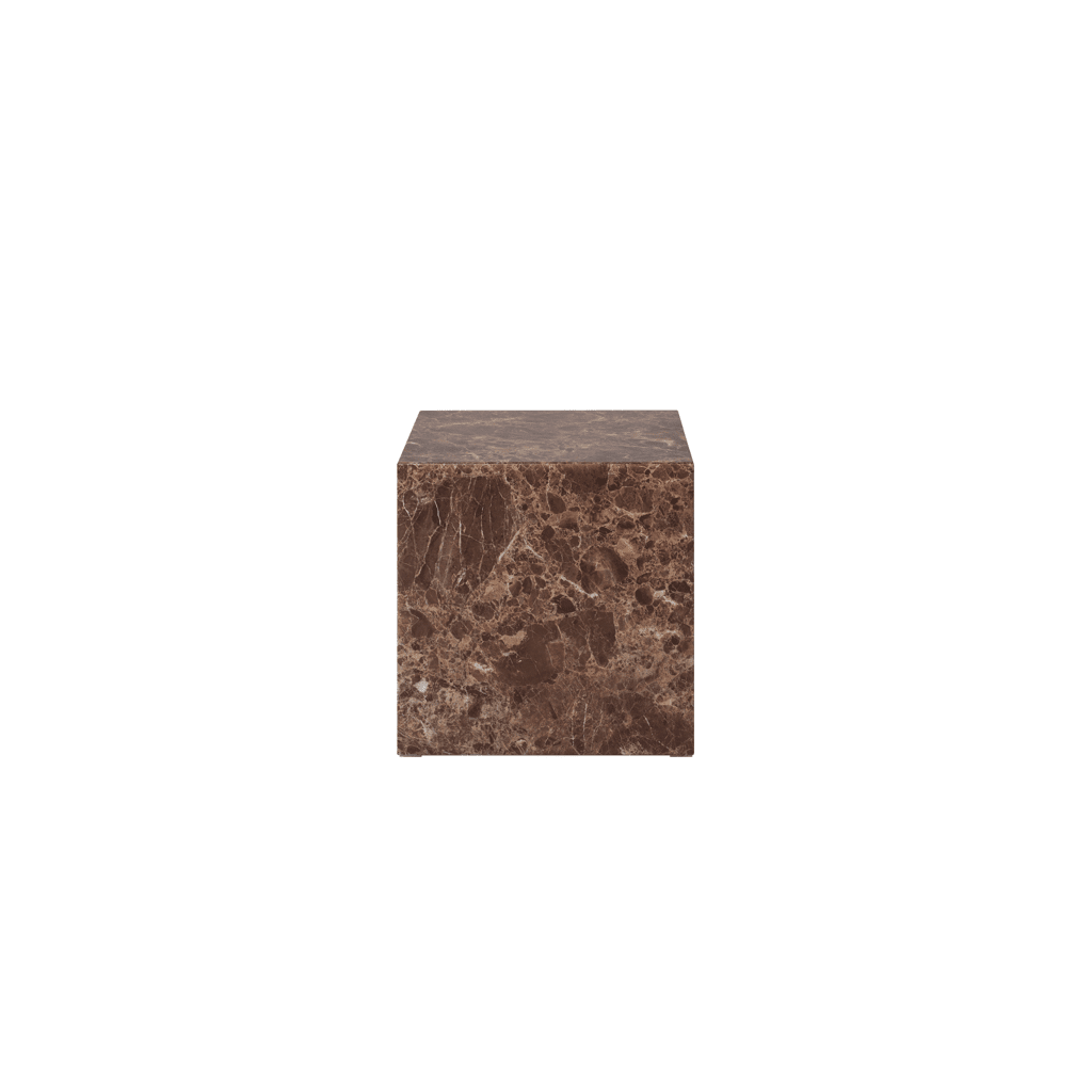 Savannah Brown Marble Effect Side Table Furniture
