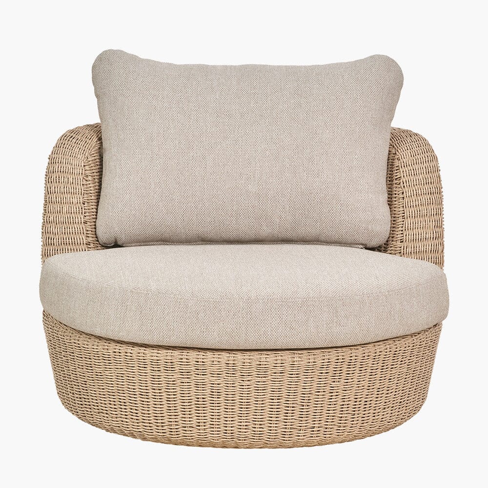 Sevilla Natural Wicker Outdoor Lounge Chair Outdoor