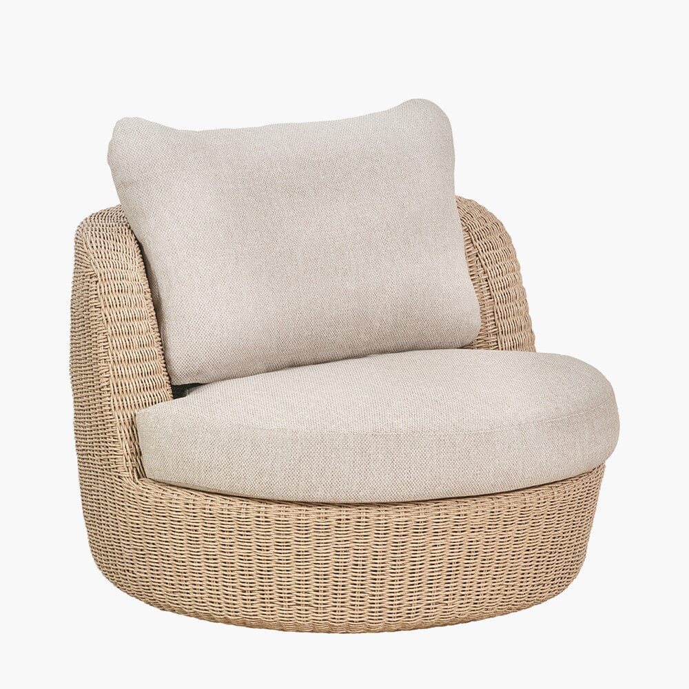 Sevilla Natural Wicker Outdoor Lounge Chair Outdoor