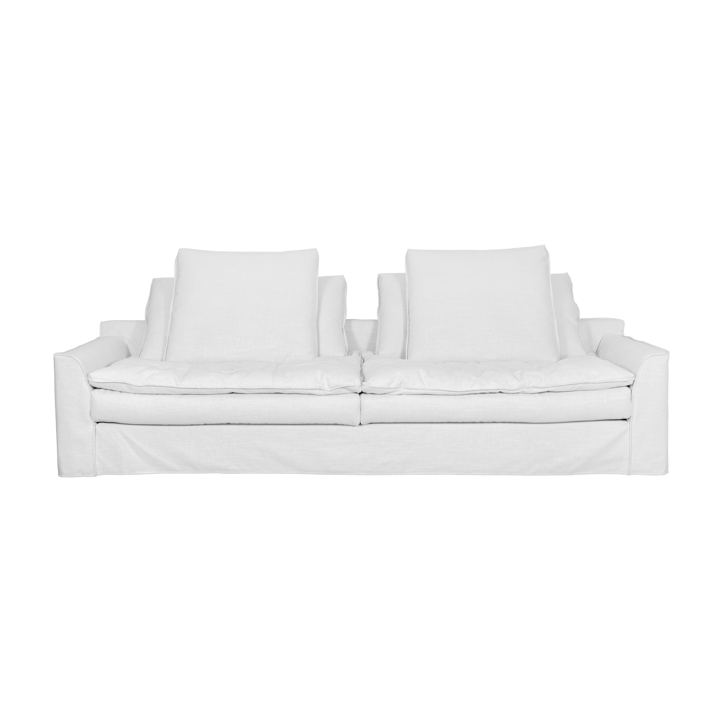 Slumber Ivory Linen Relaxed 4 Seater Sofa Sofa