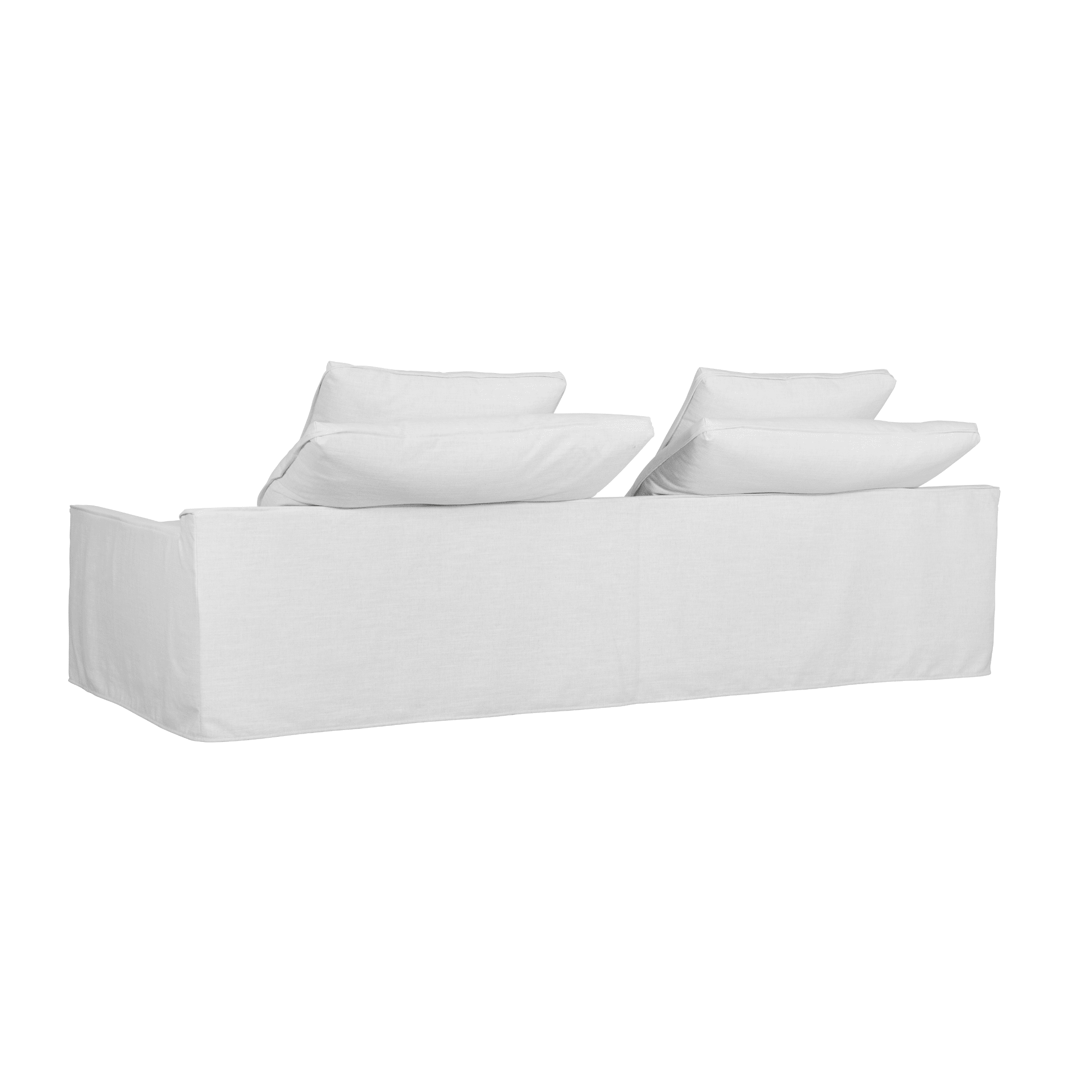 Slumber Ivory Linen Relaxed 4 Seater Sofa Sofa