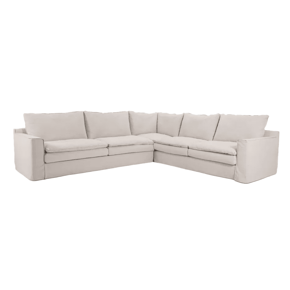 Snooze Sand Textured Squashy XL Corner Sofa Sofa