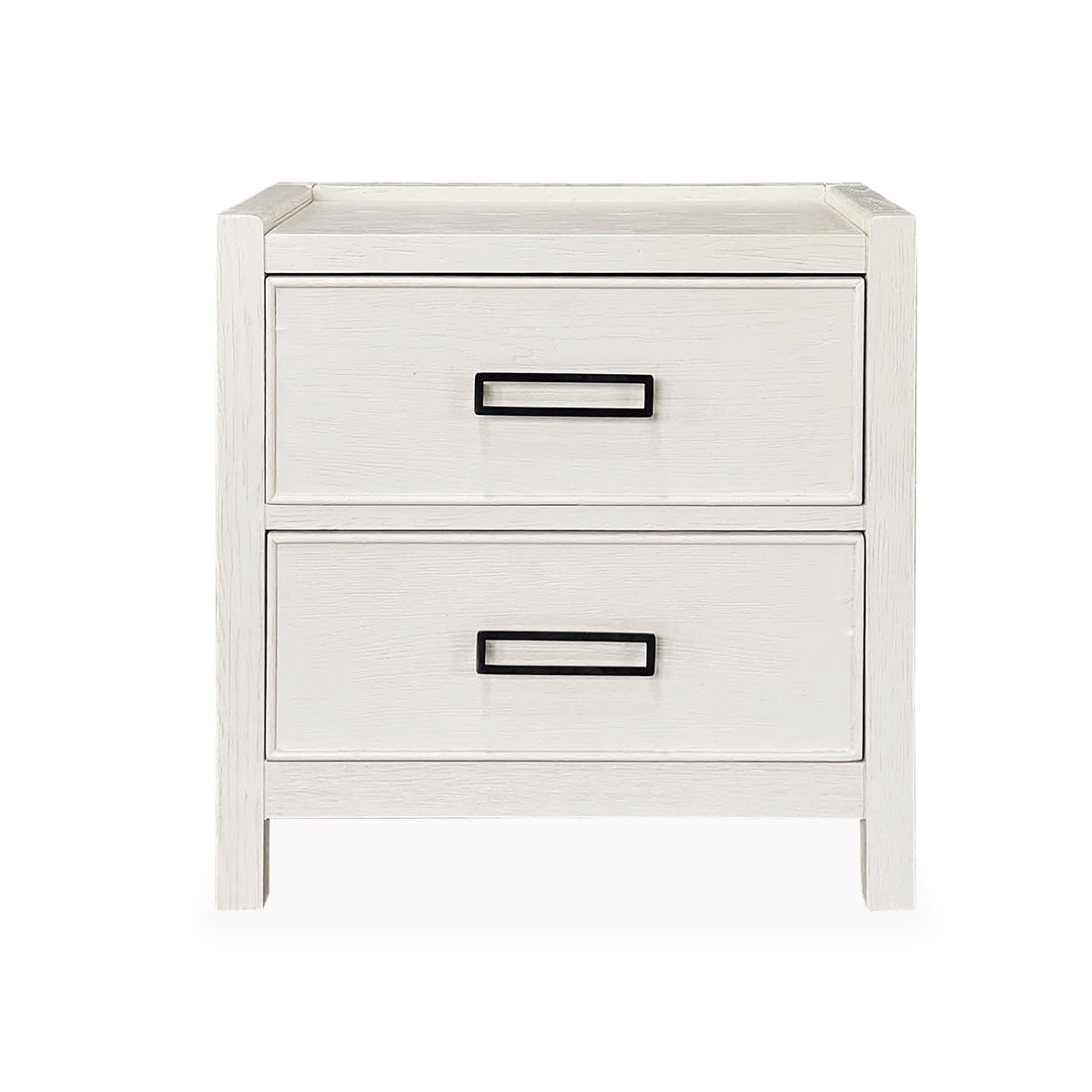 Soho Cream Oak Veneer 2 Drawer Bedside Table Furniture