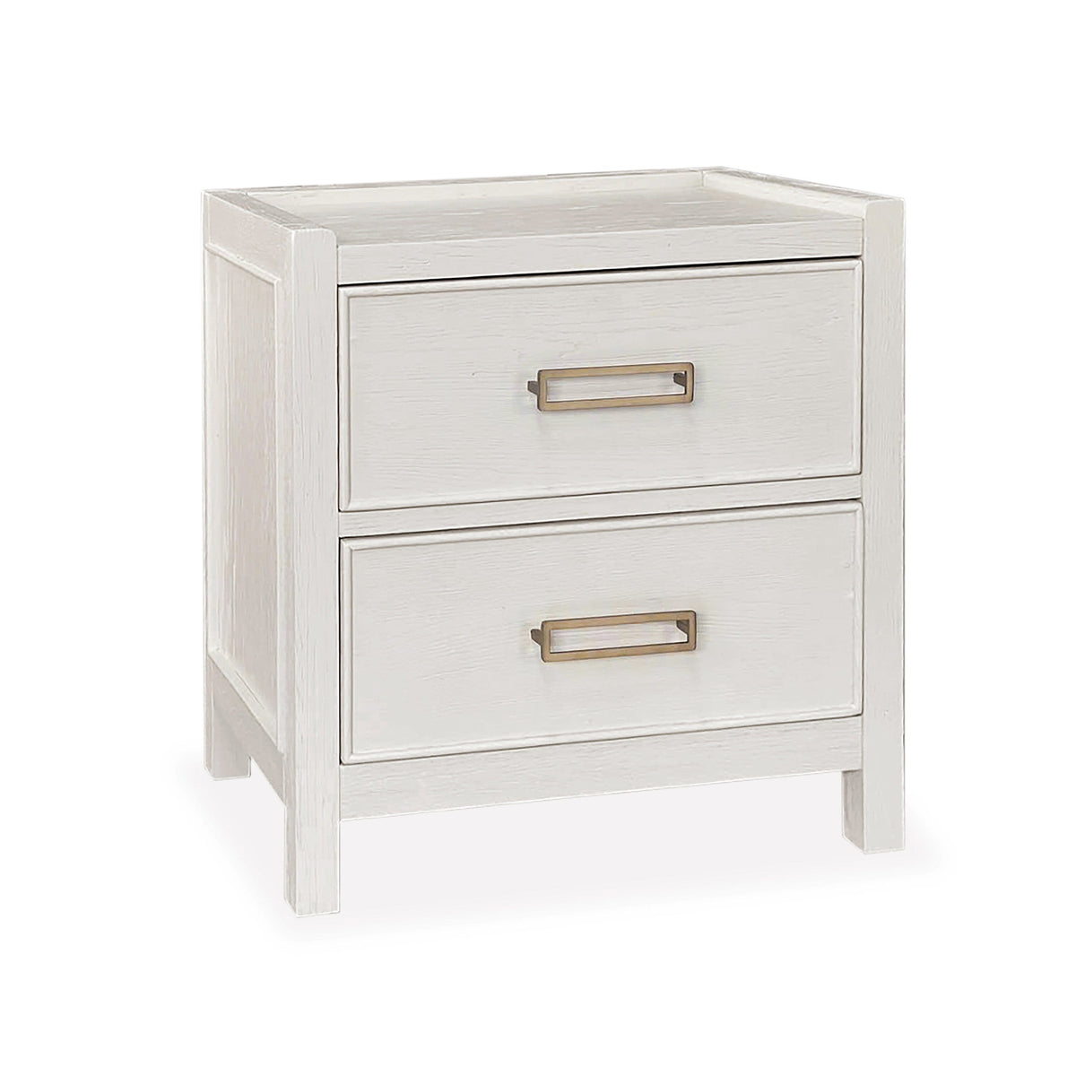 Soho Cream Oak Veneer 2 Drawer Bedside Table Furniture