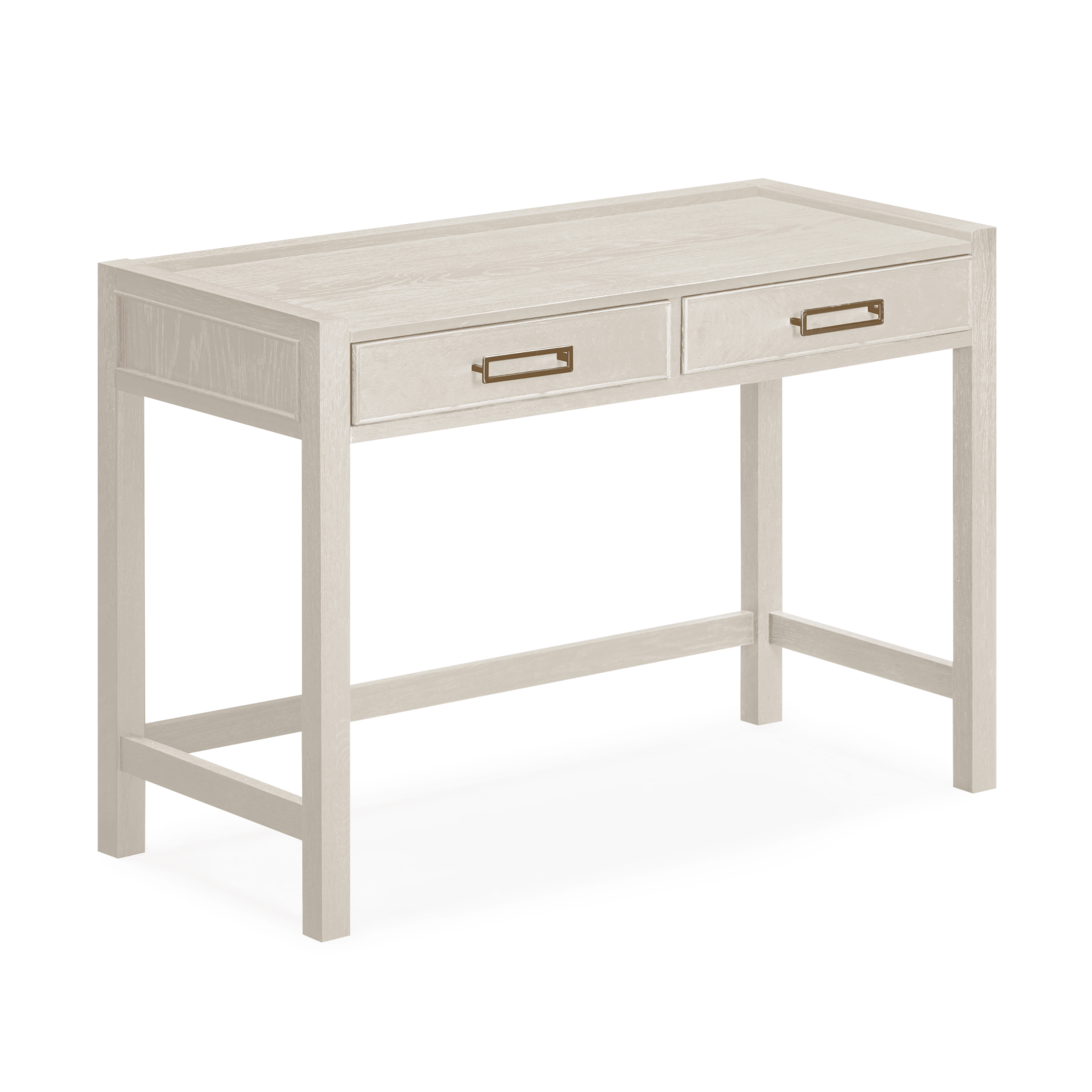 Soho White Oak Veneer 2 Drawer Dressing Table Furniture