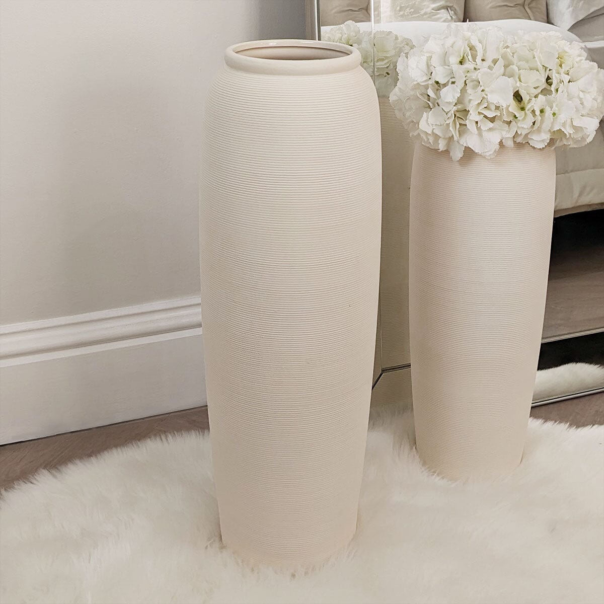 Solis XL Stone Ceramic Neutral Vase Accessories