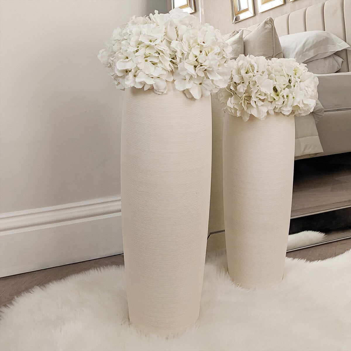 Solis XL Stone Ceramic Neutral Vase Accessories