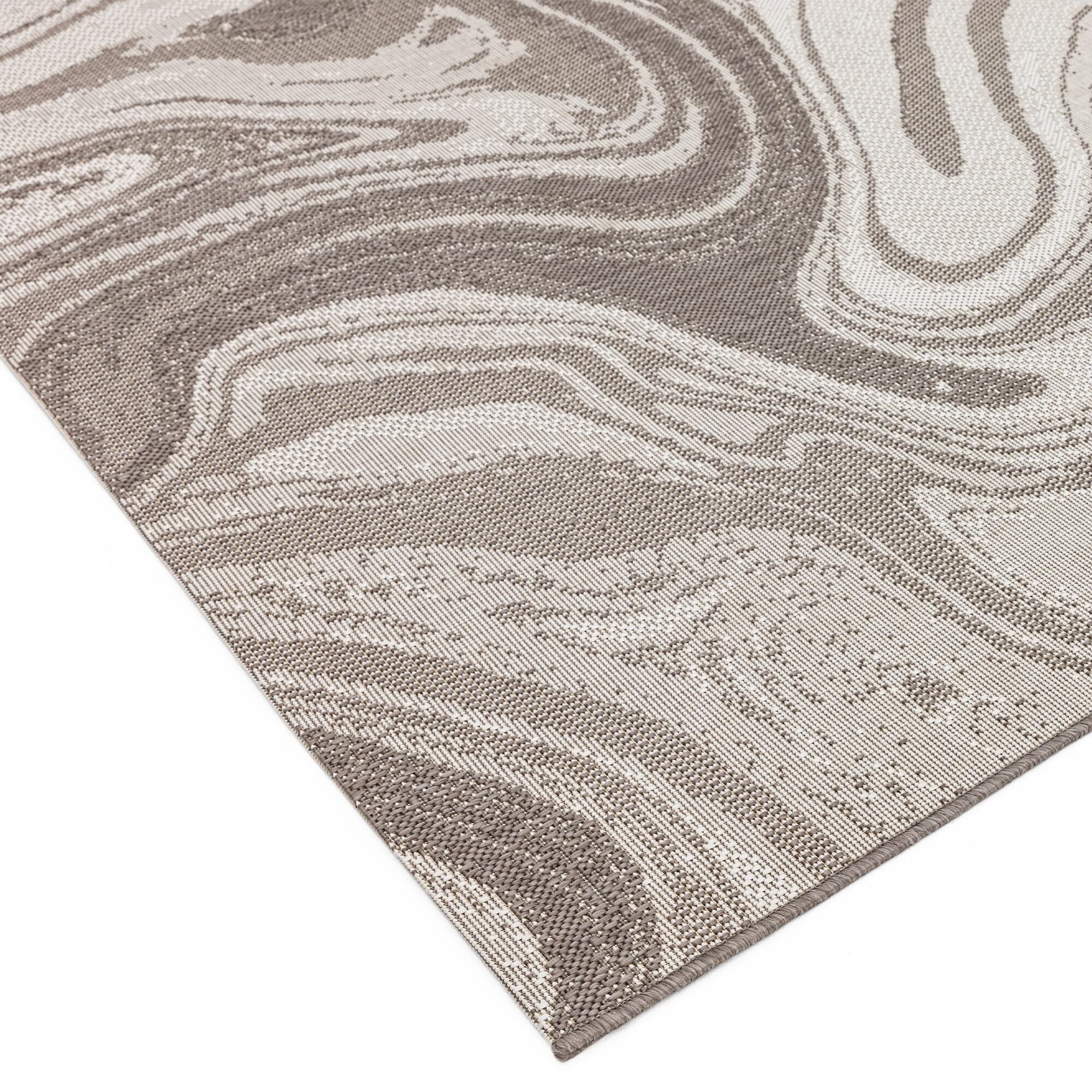 Soller Grey Marble Pattern Indoor Outdoor Rug Textiles