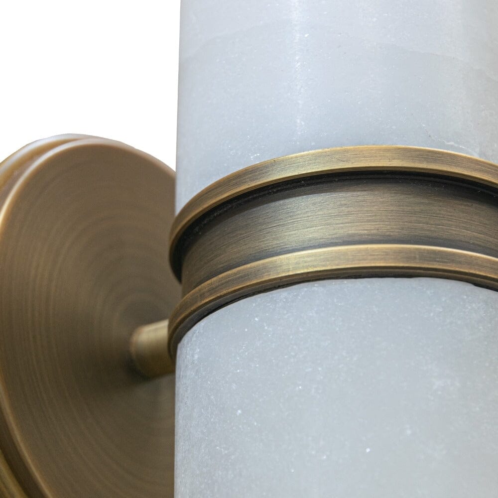 Soren Alabaster Marble & Brass Large Wall Light Lighting