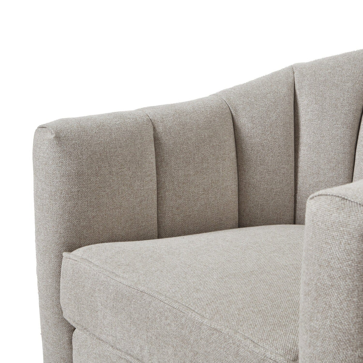 Tage Oatmeal Twill Swivel Armchair Furniture