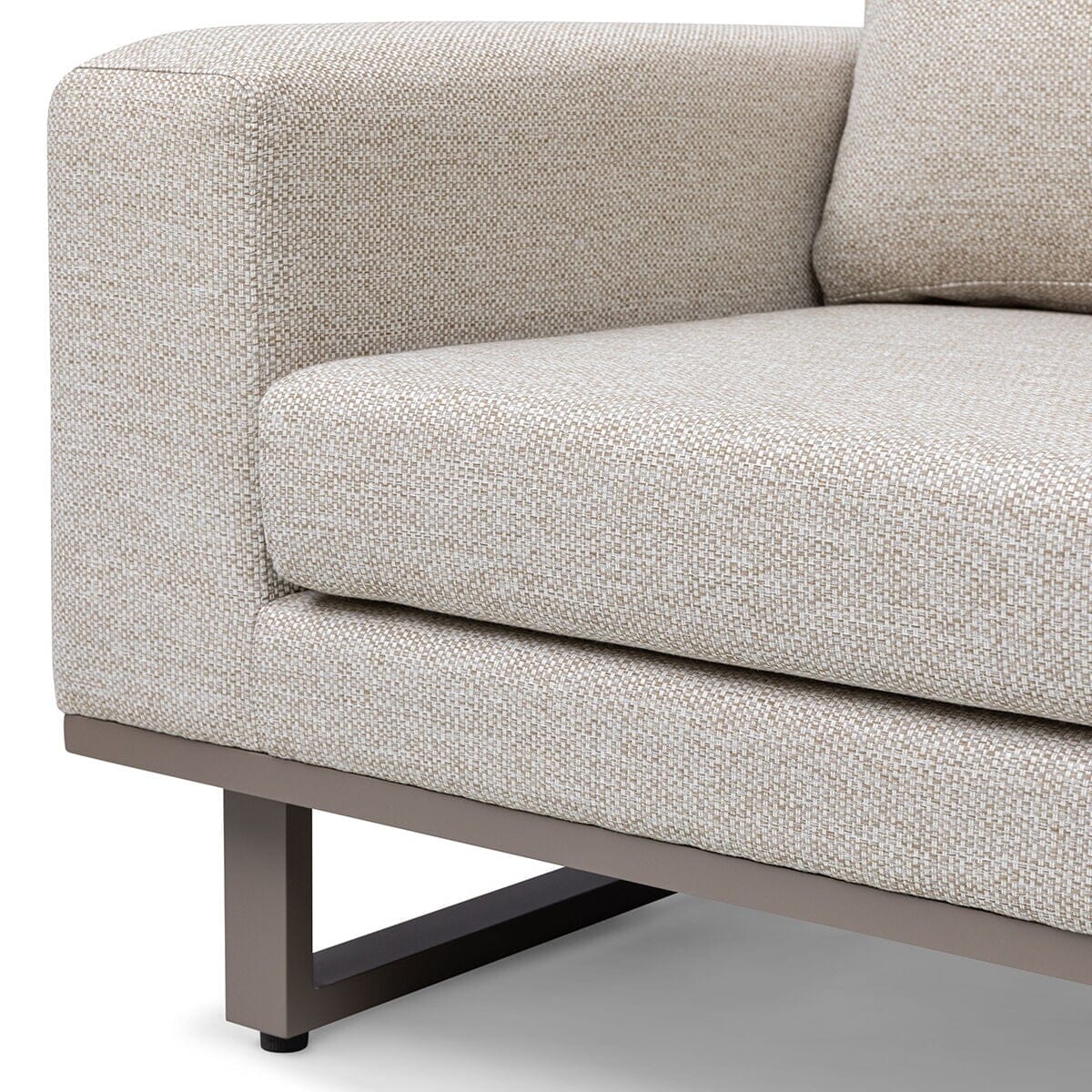 Tempo Latte Outdoor 2 Seater Sofa Lounge Set Outdoor