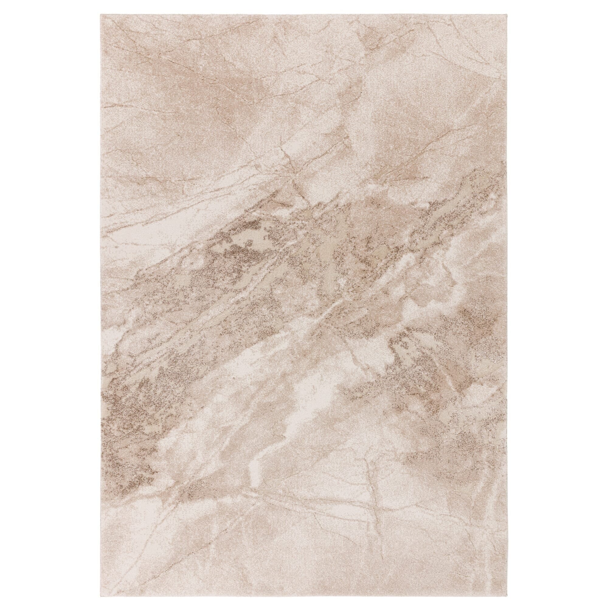 Terrena Beige & Cream Abstract Rug