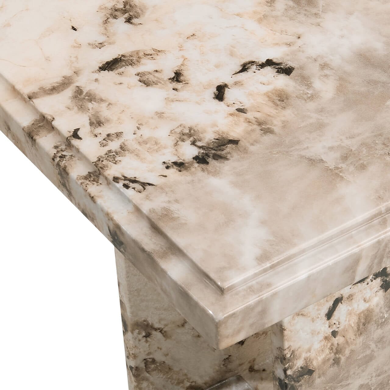Thea Mocha Marble Side Table Furniture
