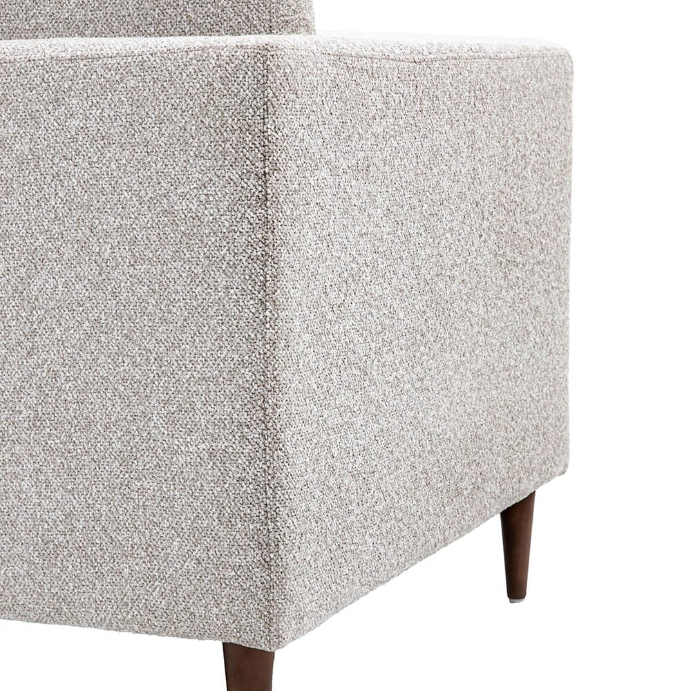 Tilly Grey Textured 3 Seater Buttoned Back Sofa Sofa