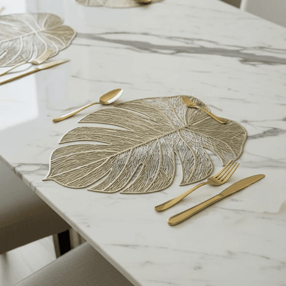 Tressa Gold Leaf Placemat - Set of 4