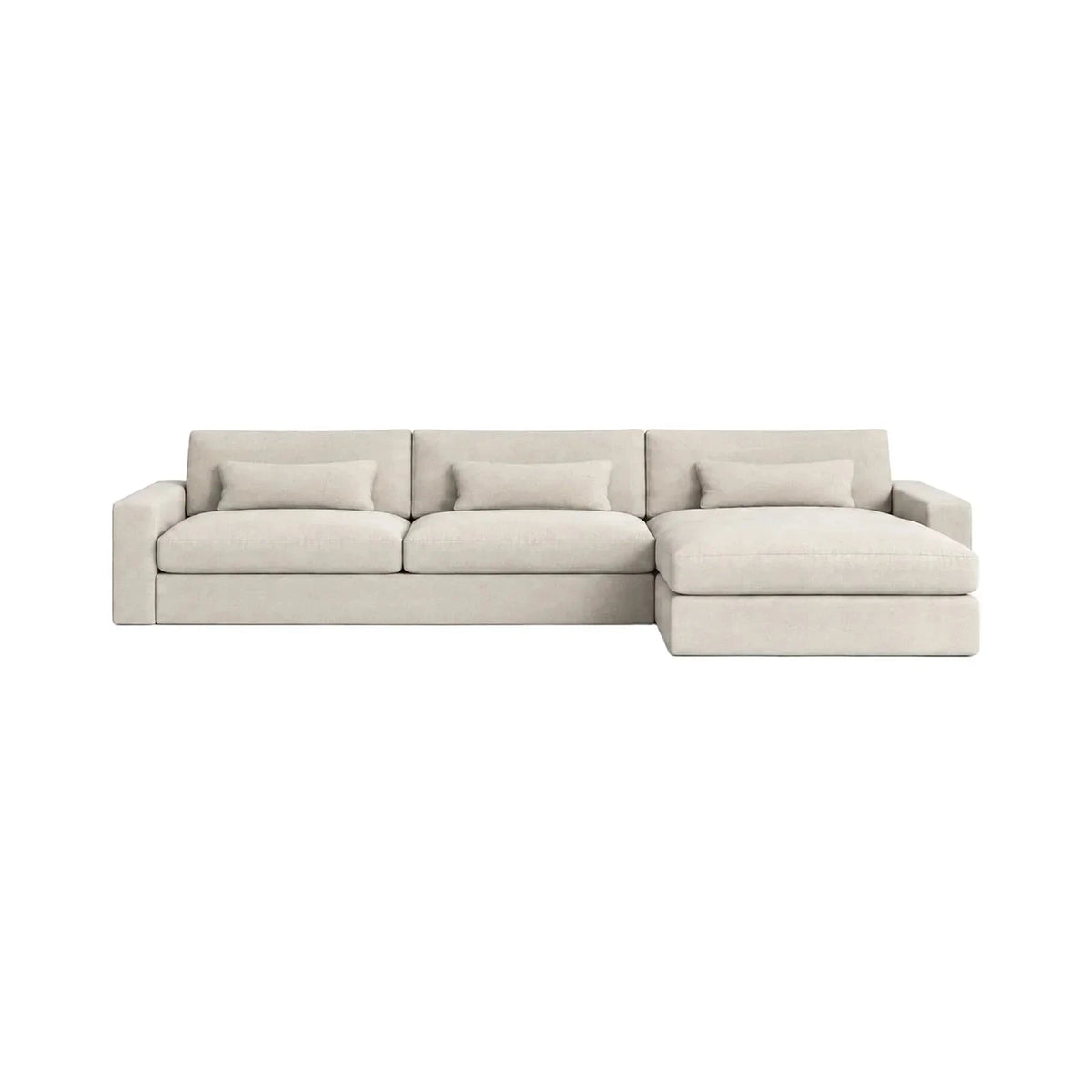 Tribeca Ash Greige Large Right Hand Facing Chaise End Sofa Sofa