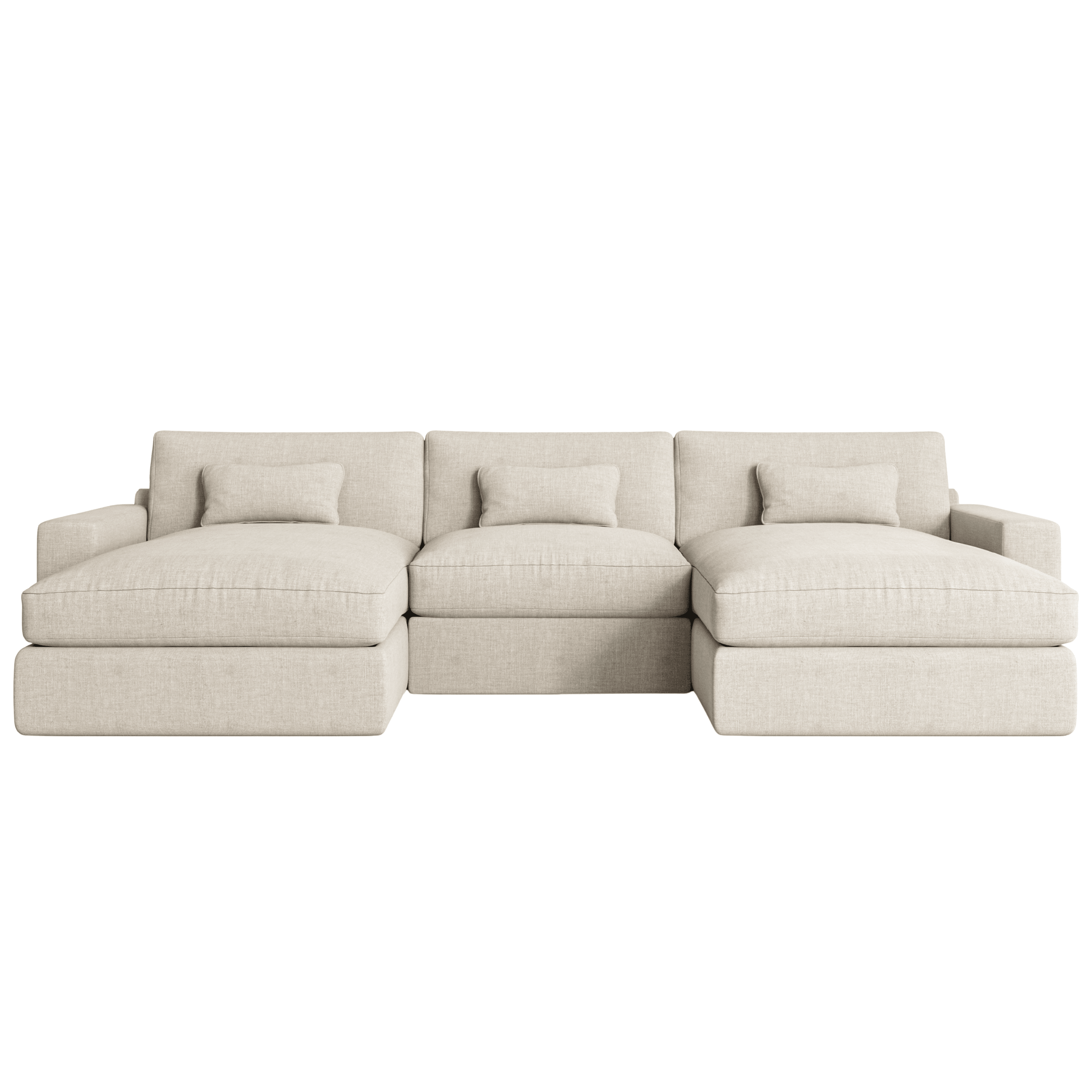 Tribeca Ash Greige Sofa Range Sofa Large U Shape