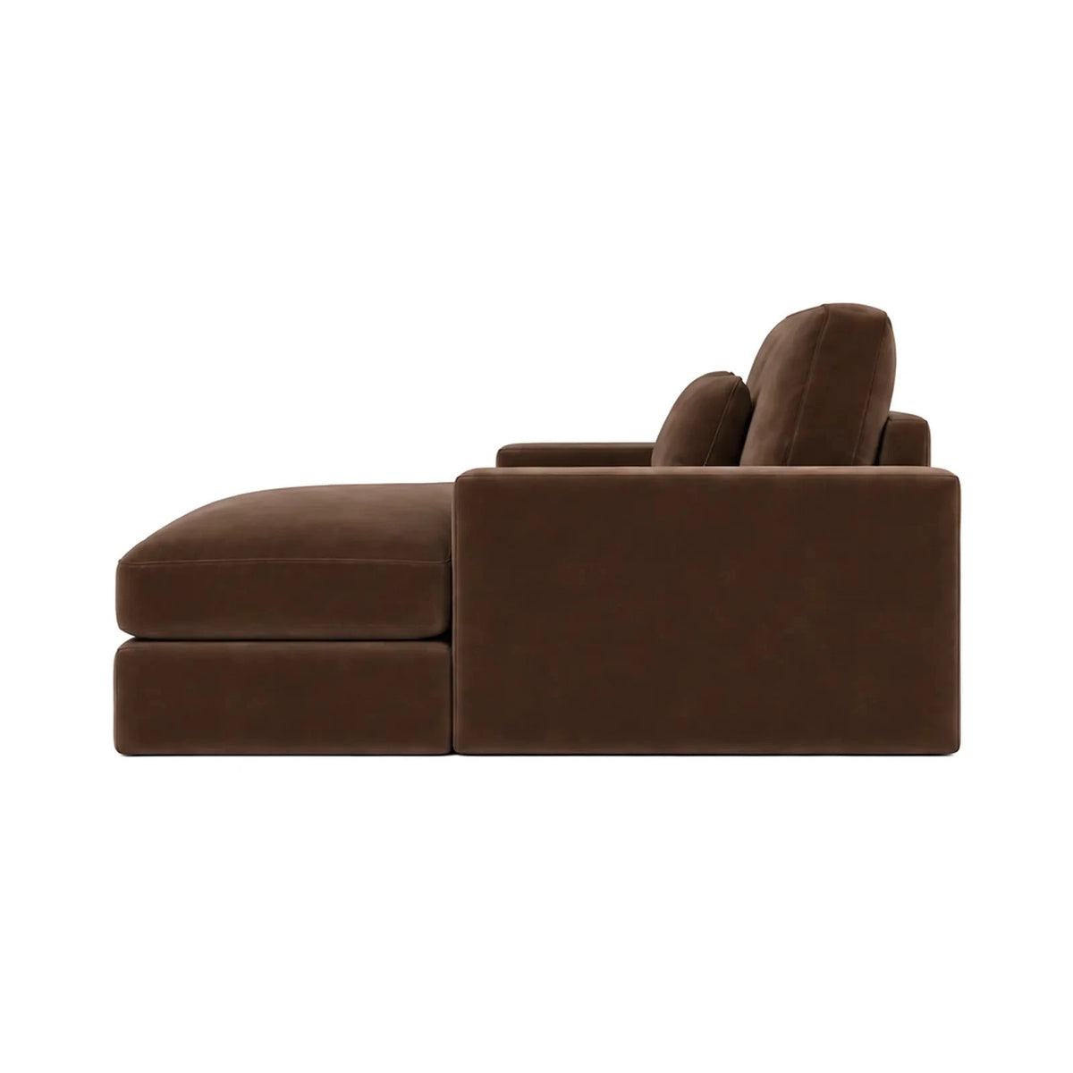 Tribeca Chocolate Brown Velvet Large U Shape Sofa Sofa