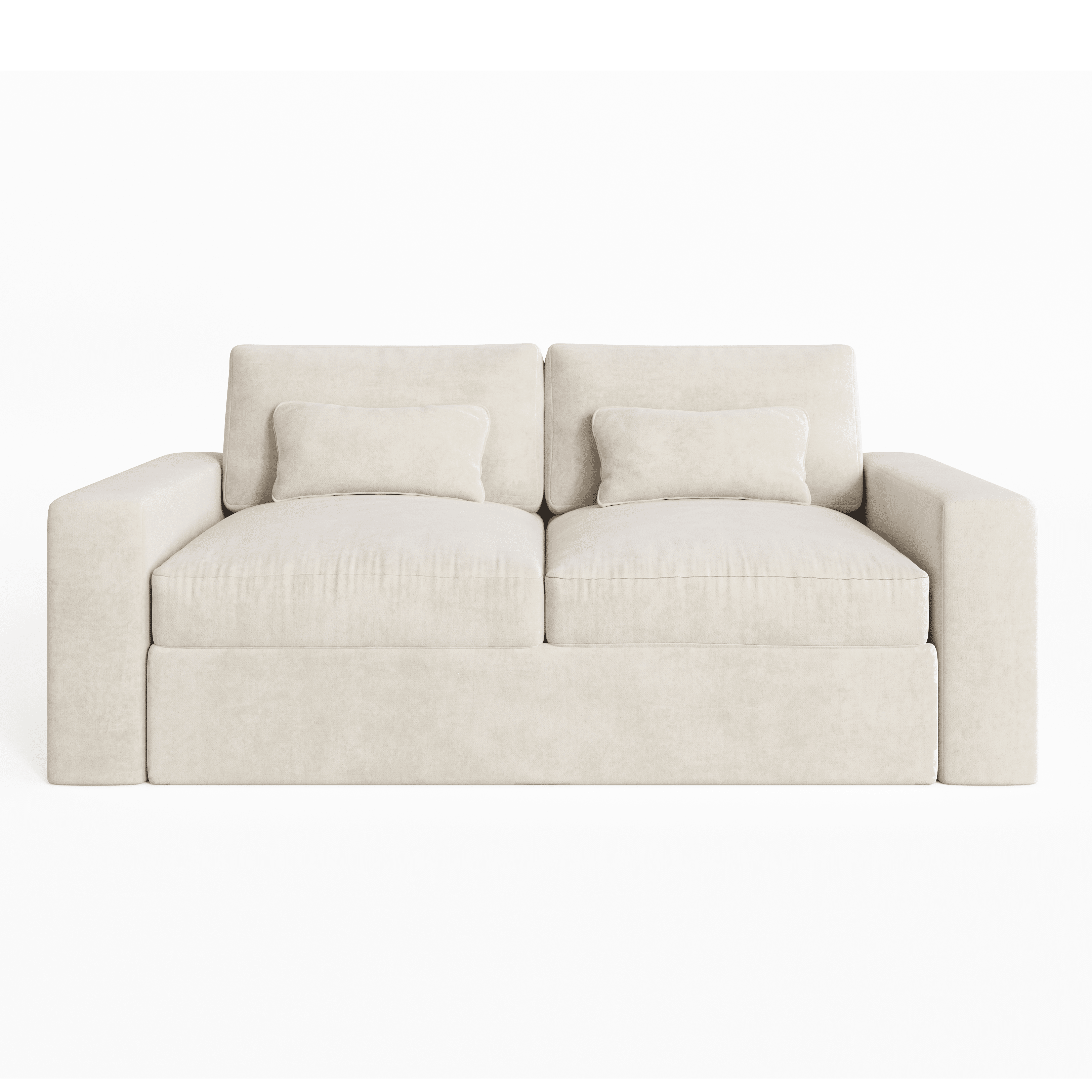 Tribeca Cream Velvet 2 Seater Sofa MTO Sofa
