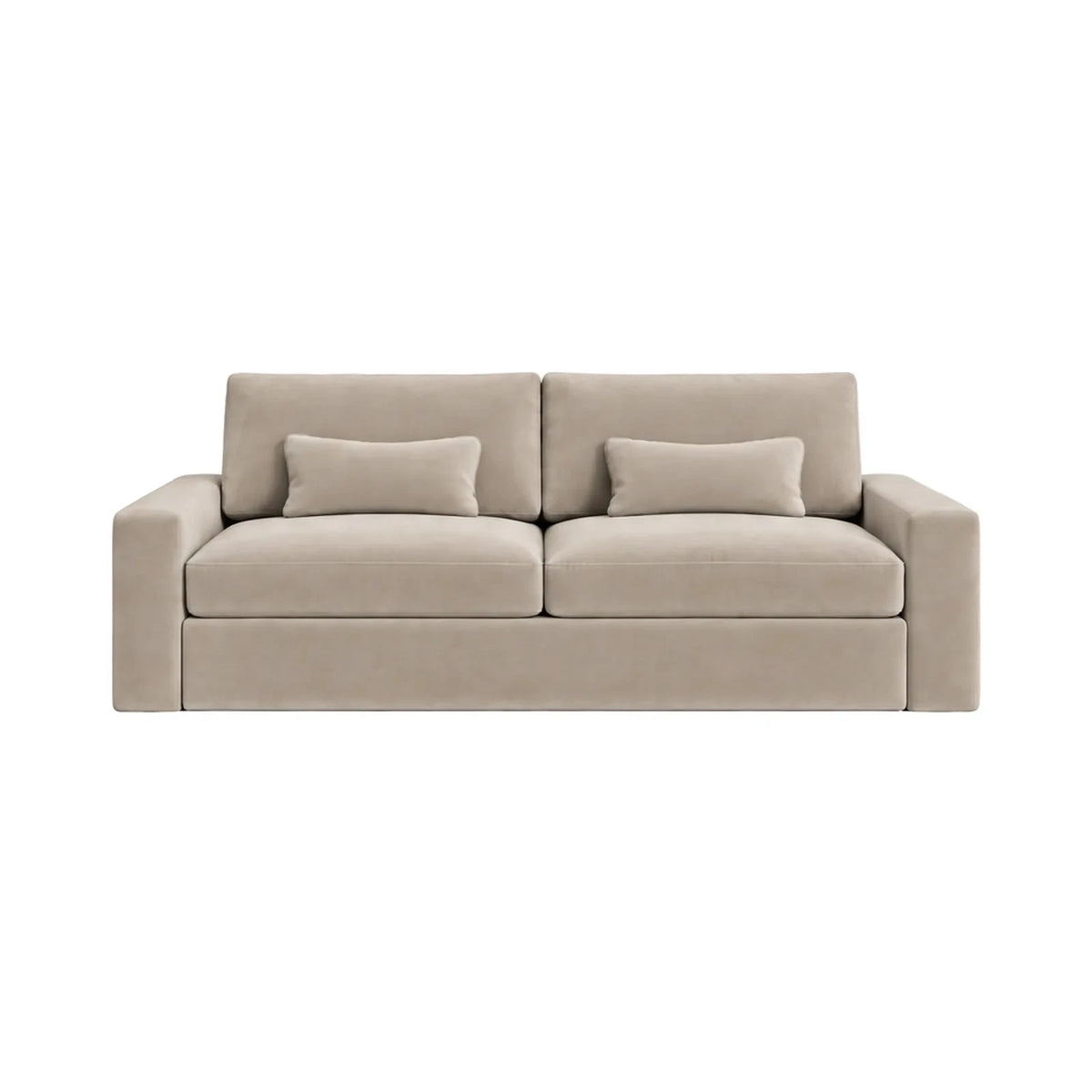 Tribeca Mink Velvet 3 Seater Sofa Sofa