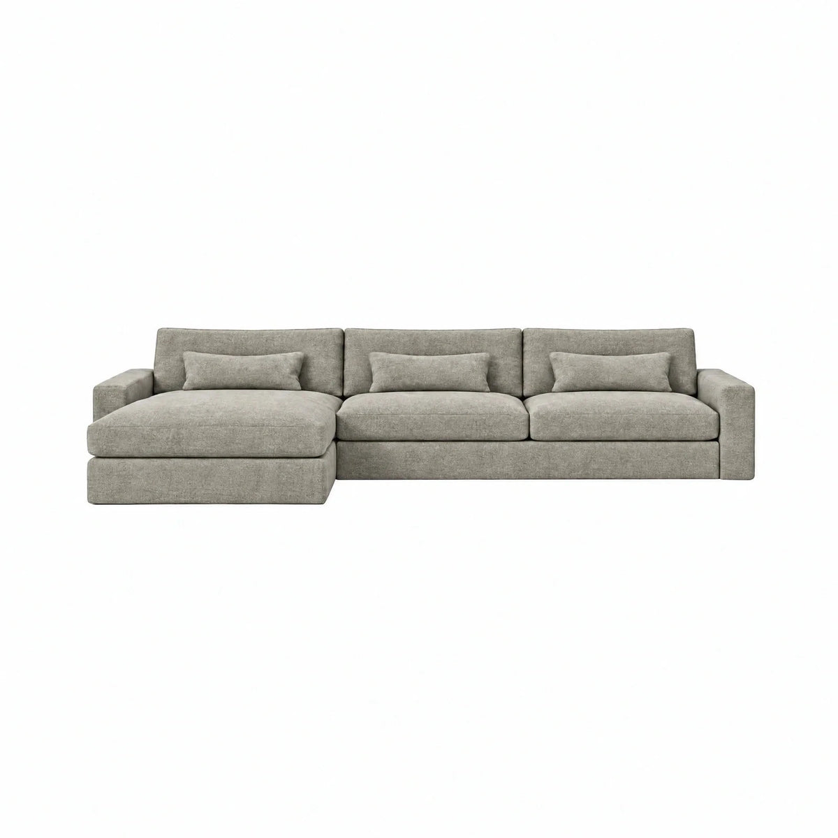 Tribeca Warm Grey Large Left Hand Facing Chaise End Sofa Sofa