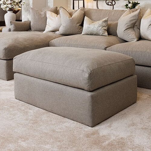 Tribeca Warm Grey Large U Shape Footstool Sofa