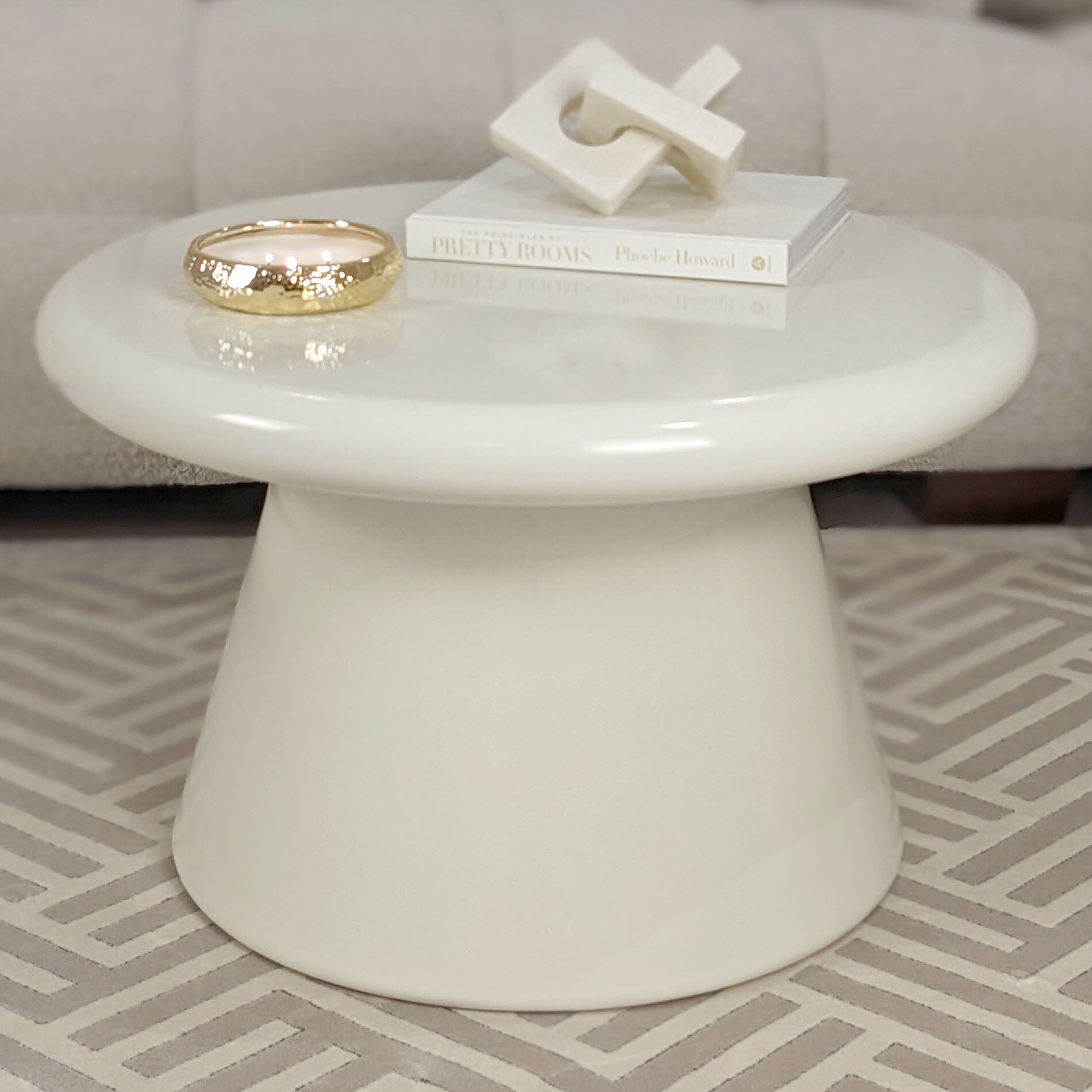 Tuscany Cream Round Coffee Table Furniture