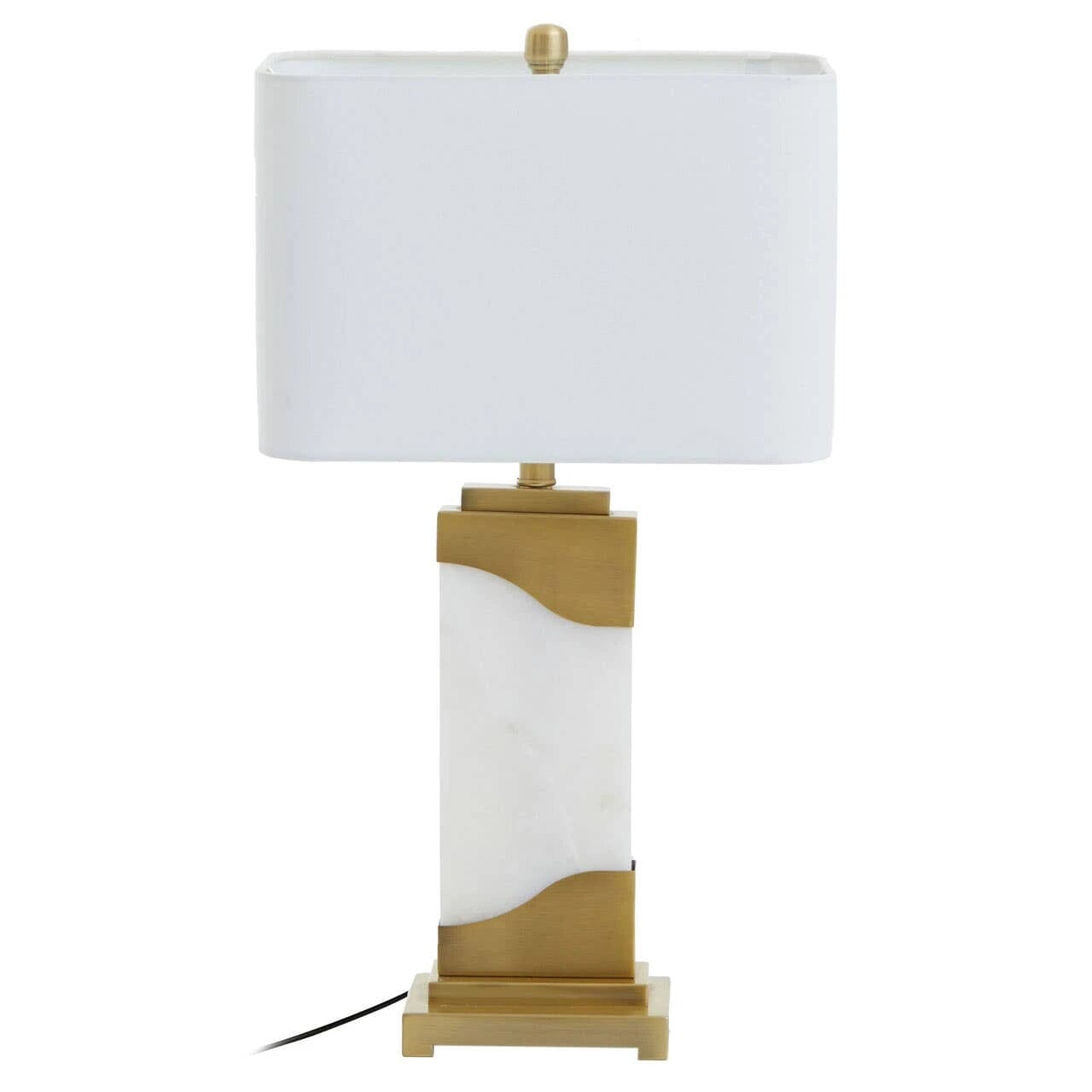 Varenna White Marble & Gold Table Lamp Lighting