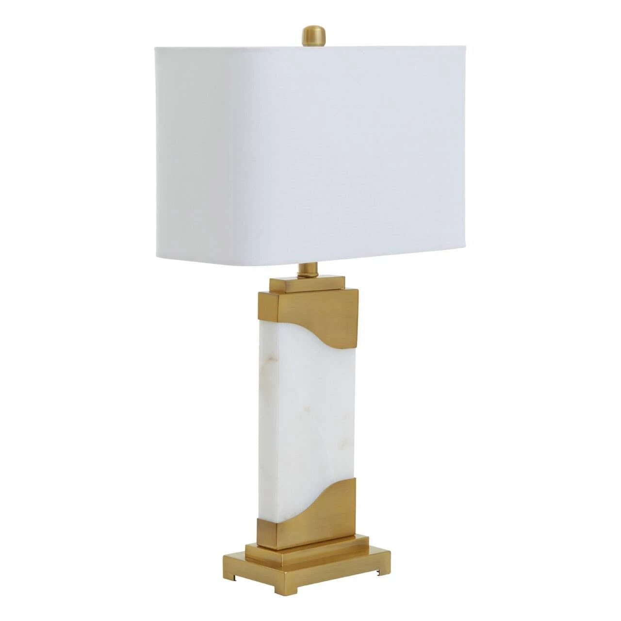 Varenna White Marble & Gold Table Lamp Lighting