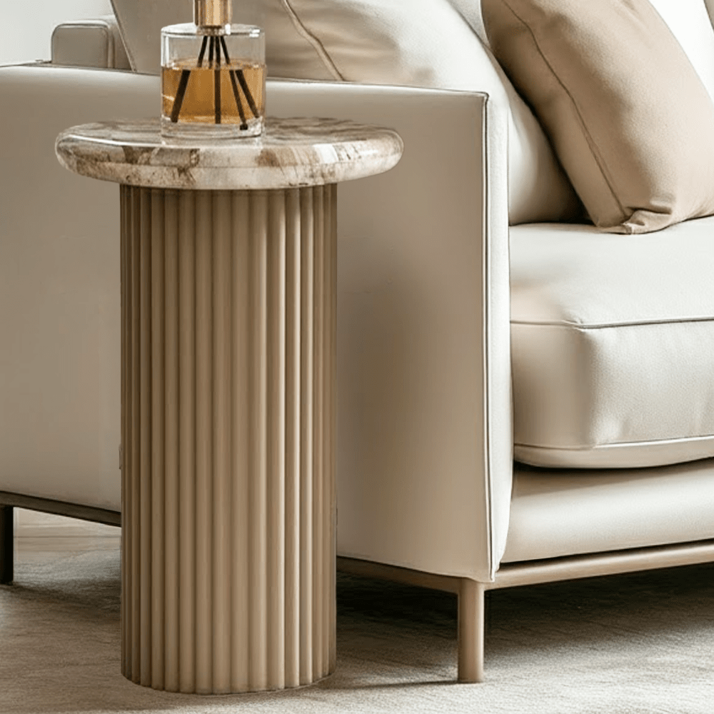 Verinne Marble Top Side Table Furniture