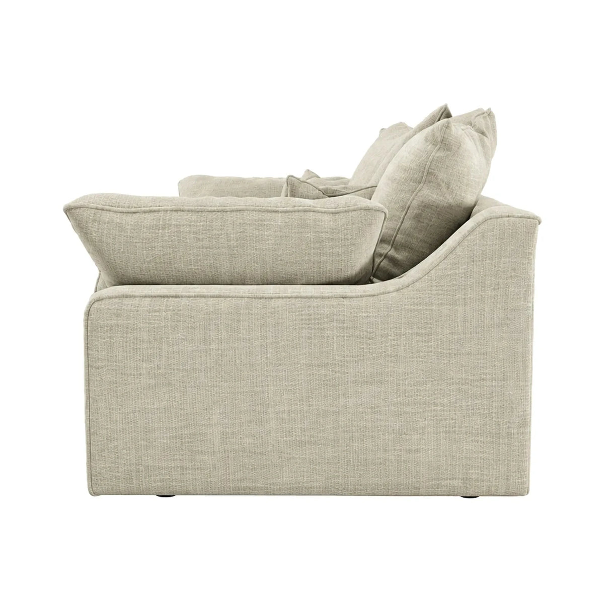 Victoria Beige Textured 4 Seater Sofa Sofa