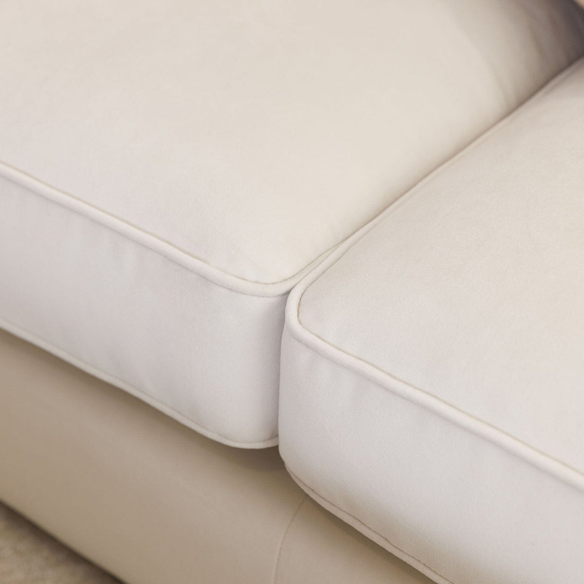 Victoria Cream Velvet 3 Seater Sofa Sofa