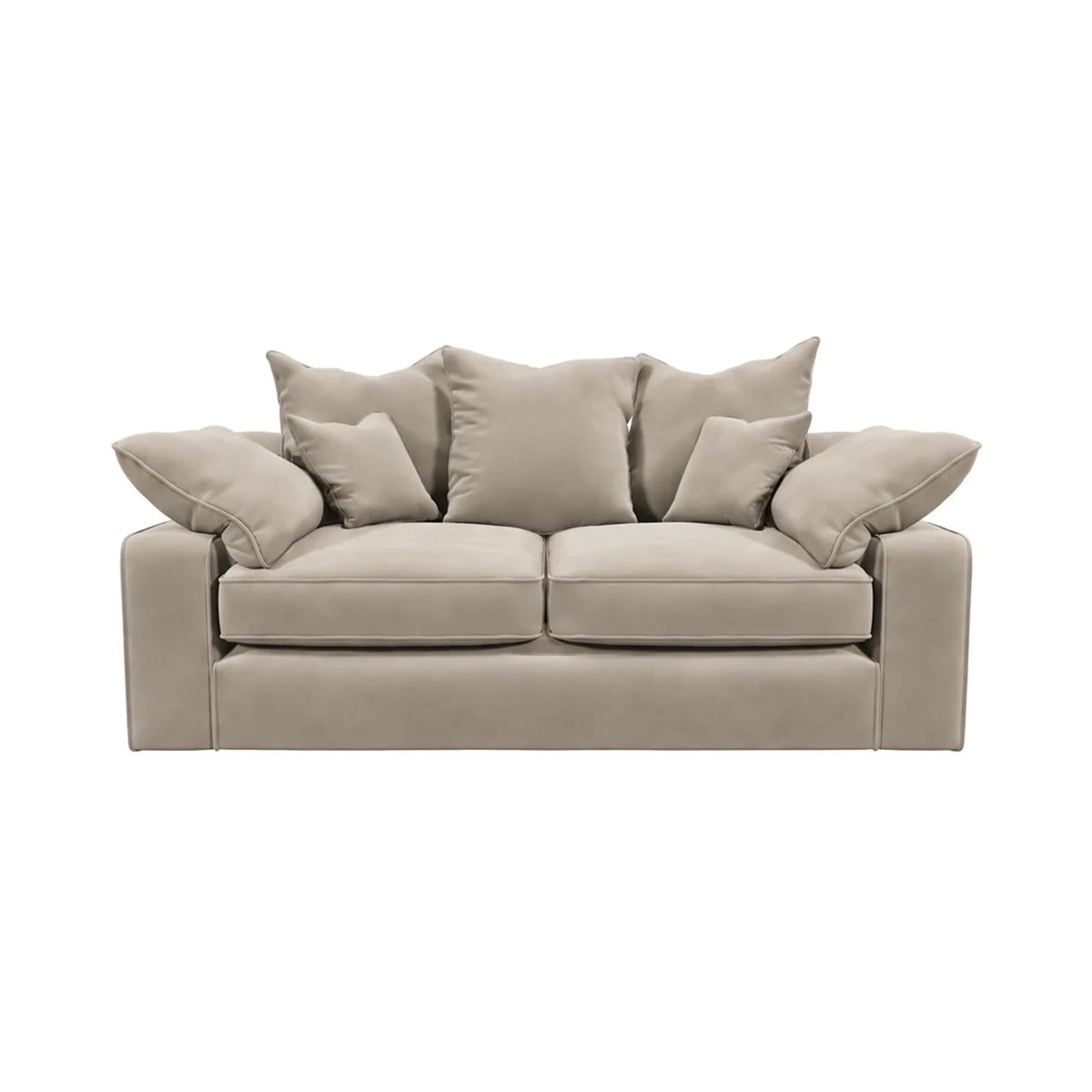 Victoria Mink Velvet 3 Seater Sofa Sofa