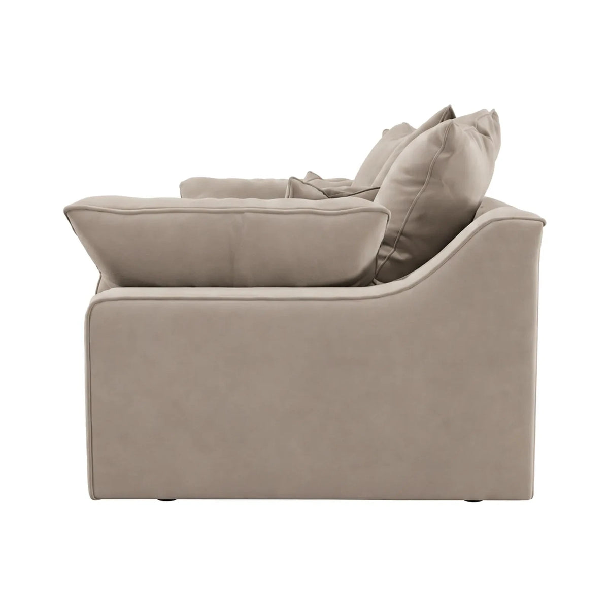 Victoria Mink Velvet 4 Seater Sofa Sofa