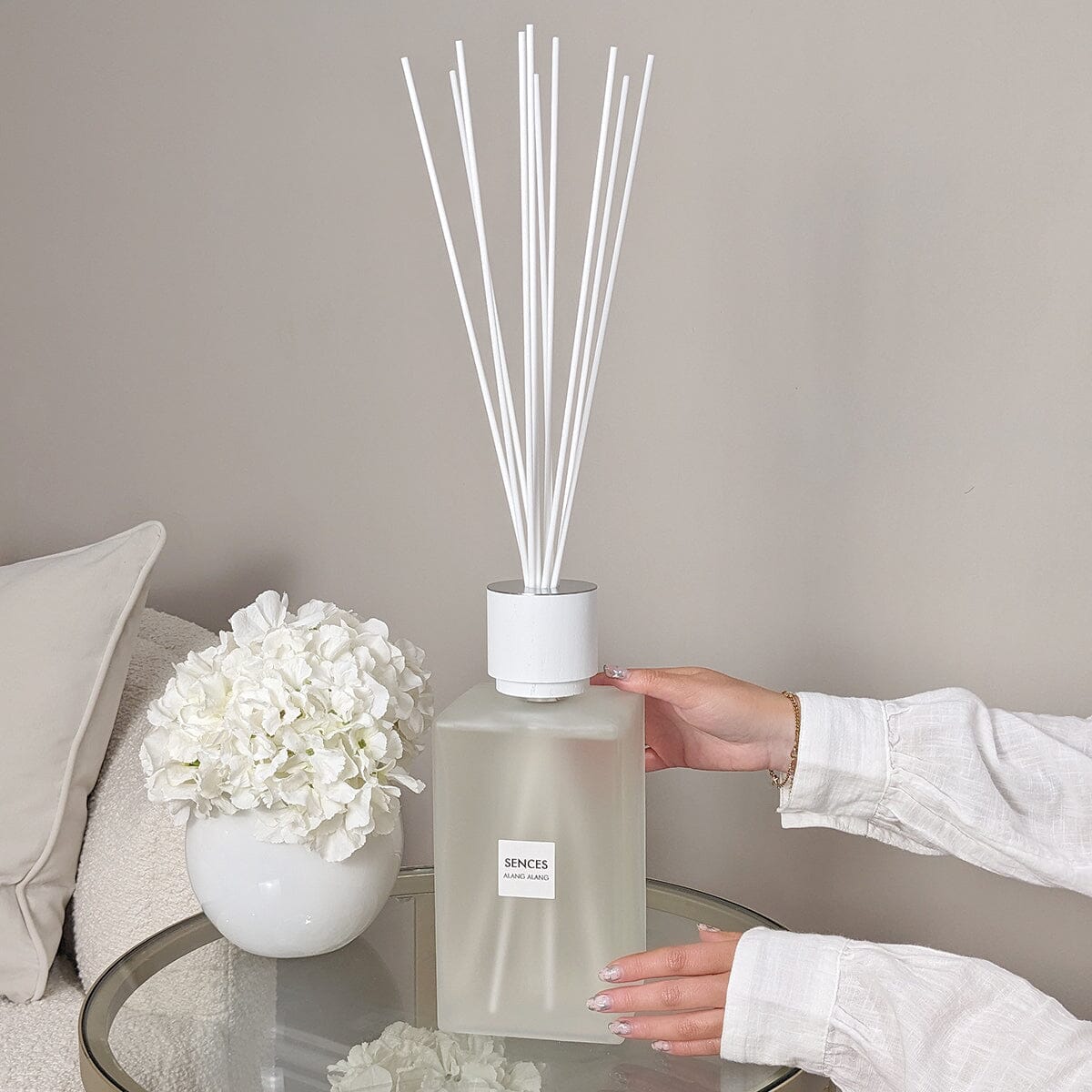 White Alang Alang XL Statement Reed Diffuser- 2200ml Fragrance