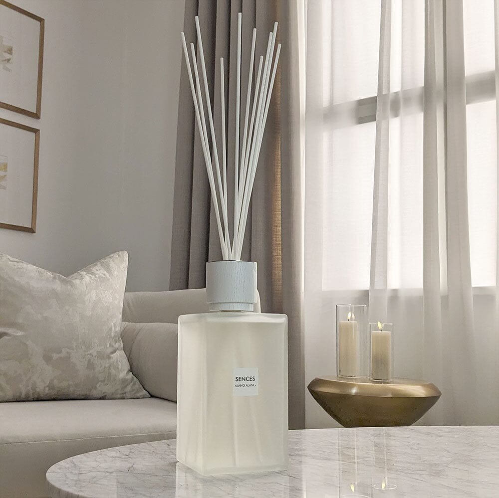 White Alang Alang XL Statement Reed Diffuser Accessories