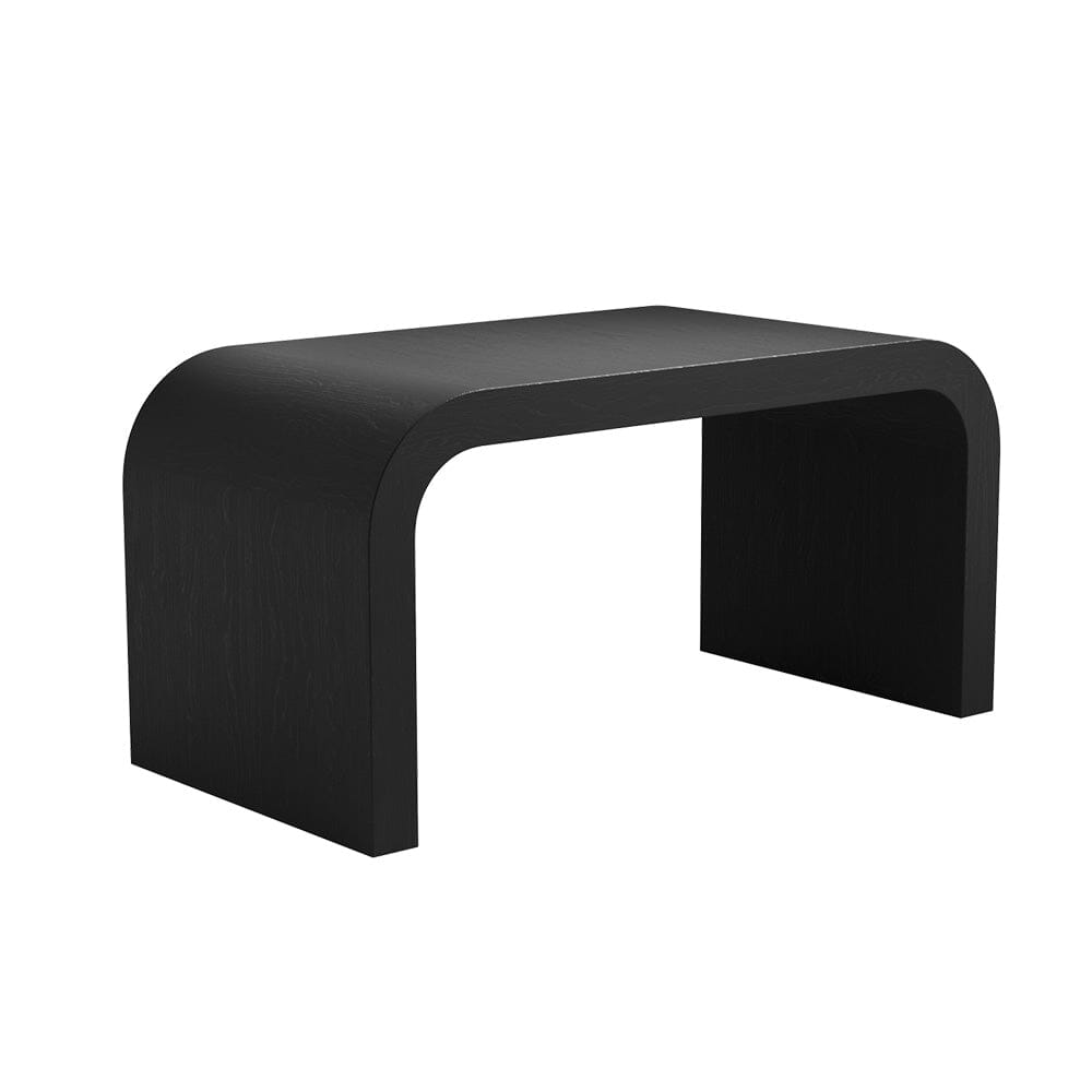 Whittaker Black Curved Coffee Table Furniture