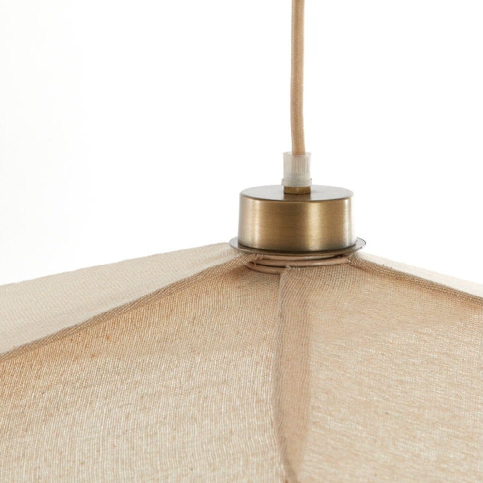 Wrenlee Beige Fabric Flower Shaped Ceiling Light Lighting