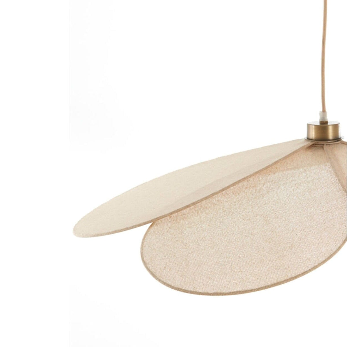 Wrenlee Beige Fabric Flower Shaped Ceiling Light Lighting