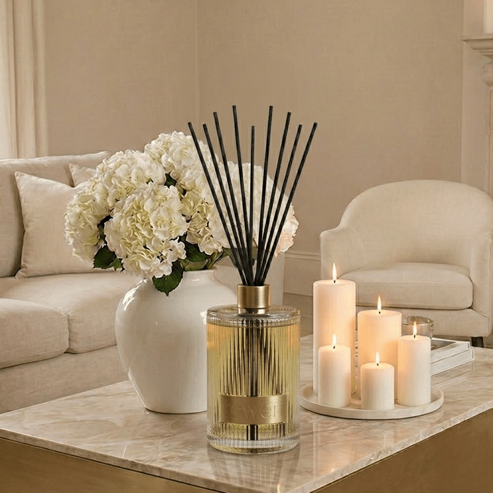 XL Bloom Cloud Scented Clear Glass Reed Diffuser Fragrance