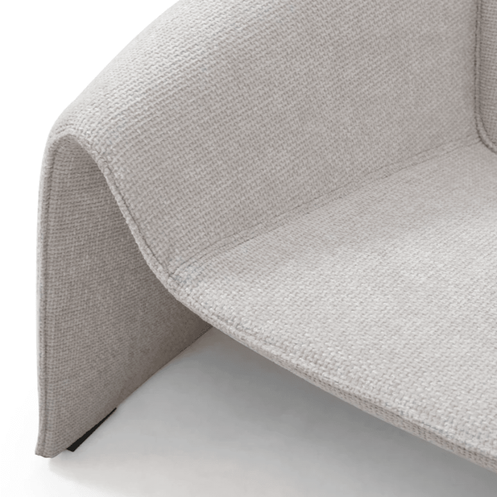 Zafira Cream Woven Statement Accent Chair Furniture